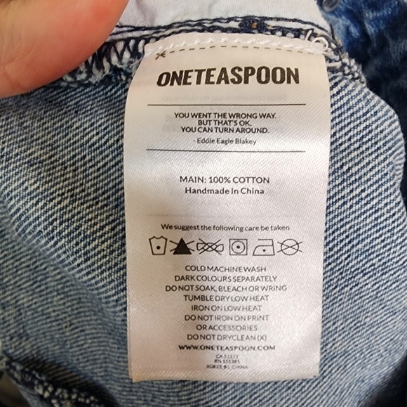 One Teaspoon Hollywood Streetwalker High Waisted 80s Fit Jeans 27 - Picture 7 of 9